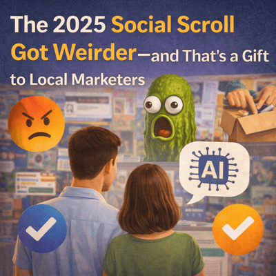 The 2025 Social Scroll Got Weirder—and That’s a Gift to Local Marketers